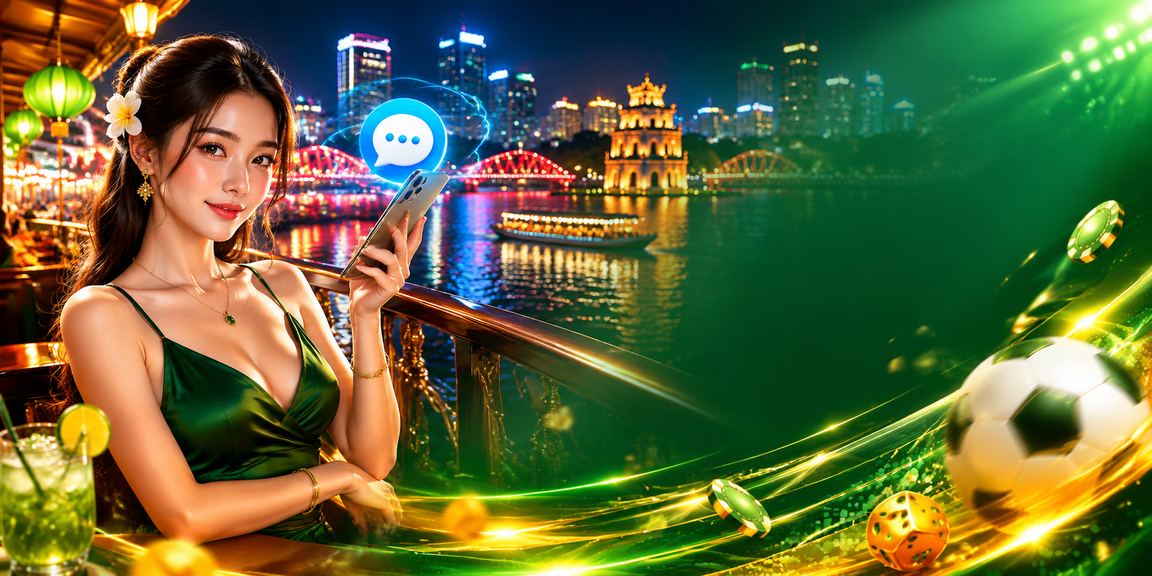 Khung cảnh sôi động tại quầy slot game Hà Nội vào ban đêm